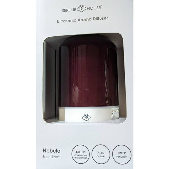 Serene Home Nebula Scentilize Purple White Essential Oil Diffuser Home Fragrance - Picture 2 of 4